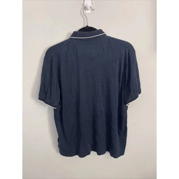 Ted Baker London Men’s Galton Tipped Polo Shirt Blue Size 4 - Picture 3 of 4